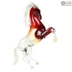 Royal Horse - Red - Original Murano Glass OMG