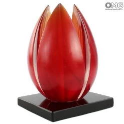 Lotus Flower - Original Murano Glass Sculpture
