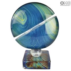 Saturno - Scultpure In Chalcedony - Original Murano Glass OMG