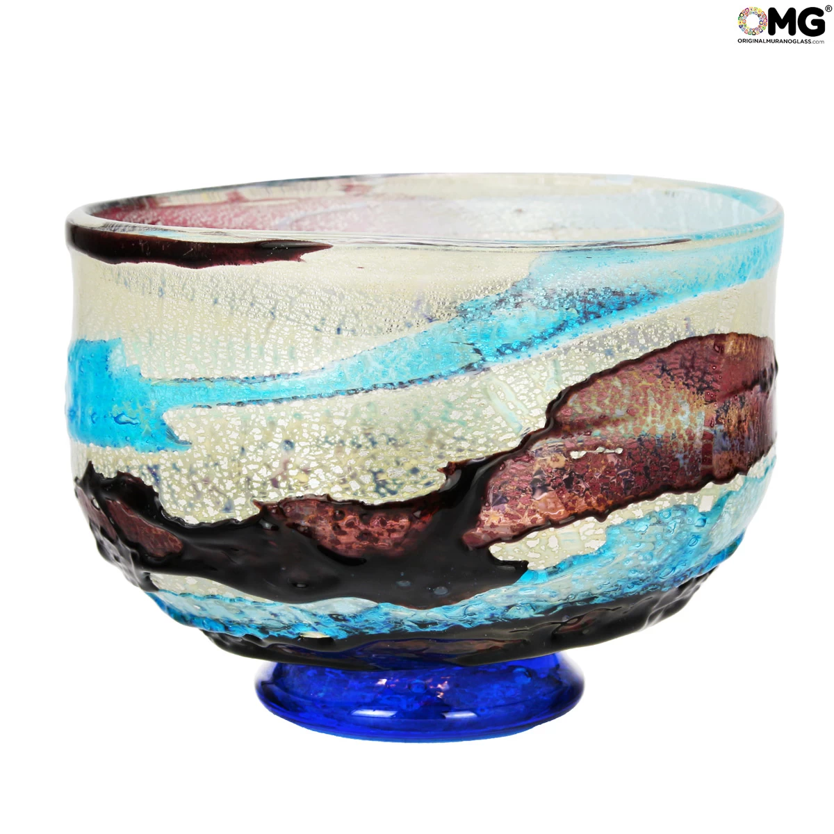 Ocean Sbruffi Centerpiece Bowl - Original Murano Glass Omg - Image 3