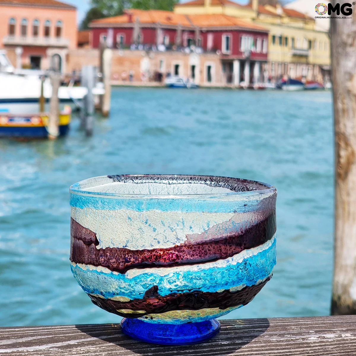 Ocean Sbruffi Centerpiece Bowl - Original Murano Glass Omg - Image 2