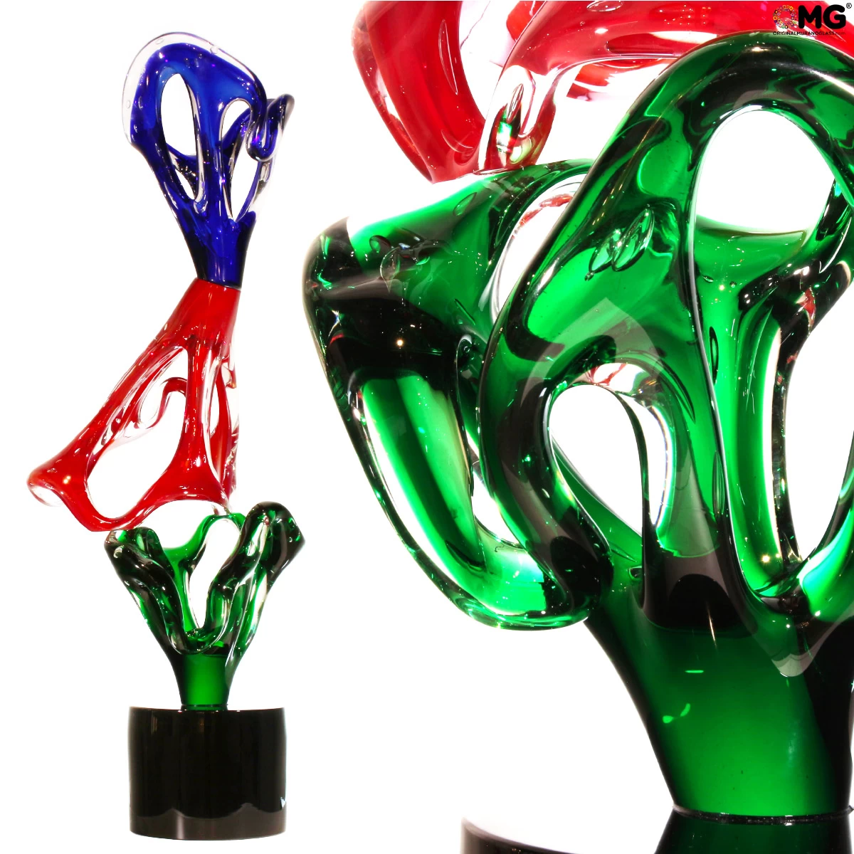 Sculpture - Slimer Abstract - Original Murano Glass OMG
