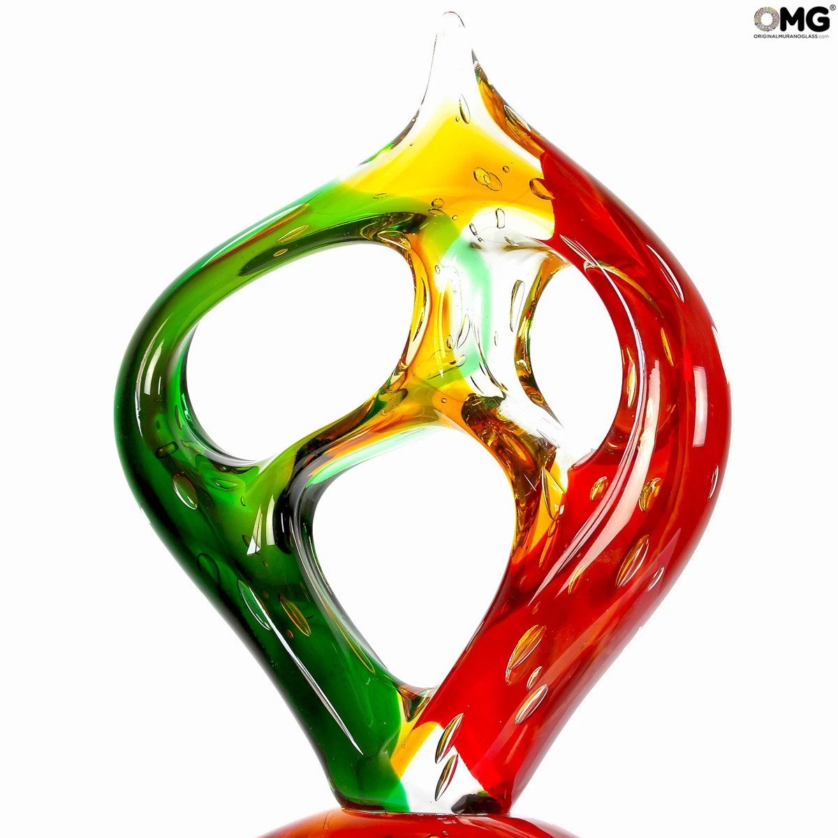 Cell - Black Base - Abstract - Murano Glass Sculpture - Image 2