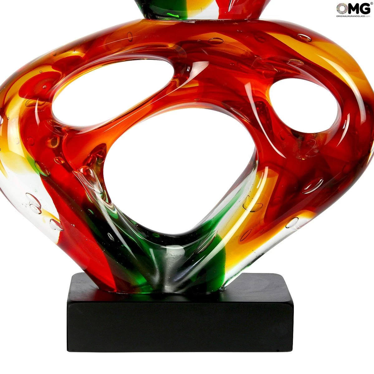 Cell - Black Base - Abstract - Murano Glass Sculpture - Image 5