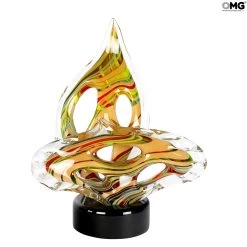 Modern Sculpture - Slimer Abstract - Murano Glass Sculpture