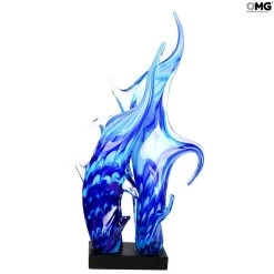 Waves And Wind - Sculpture - Original Murano Glass OMG