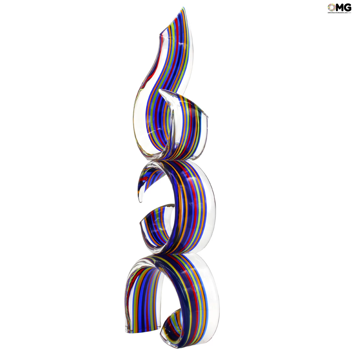 Neverending Wave - With Canes - Original Murano Glass OMG - Image 3