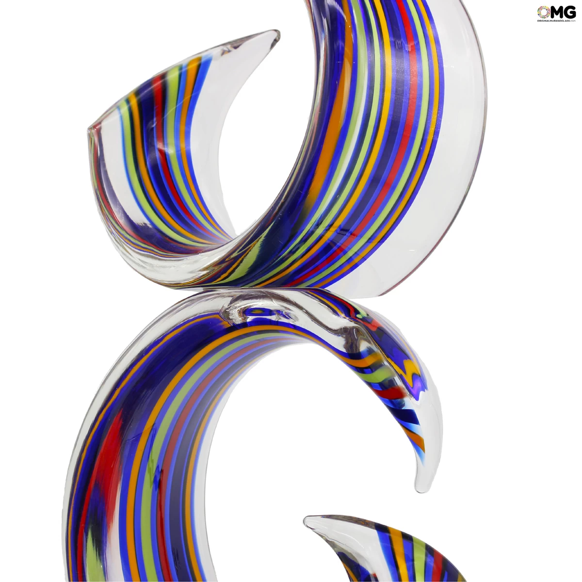 Neverending Wave - With Canes - Original Murano Glass OMG - Image 4