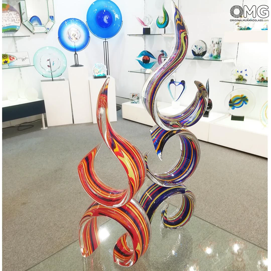 Neverending Wave - With Canes - Original Murano Glass OMG - Image 6