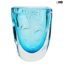 Vase Light Blue - Sommerso - Original Murano Glass OMG