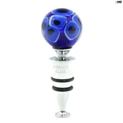 Bottle Stopper Blue - Leo - Original Murano Glass OMG® + Gift Box