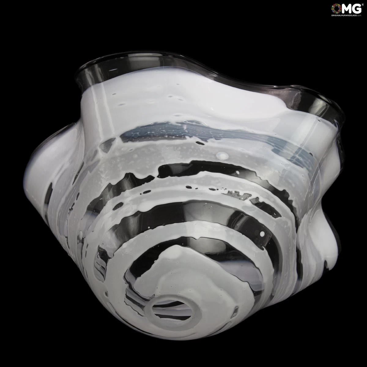 Hanging Lamp - White - Sbruffy - Original Murano Glass - Image 2