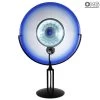 Disc On Stand Table Lamp - Ice Star - Original Murano Glass