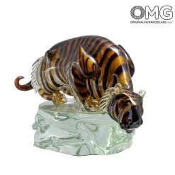 Tiger - Glass Sculpture