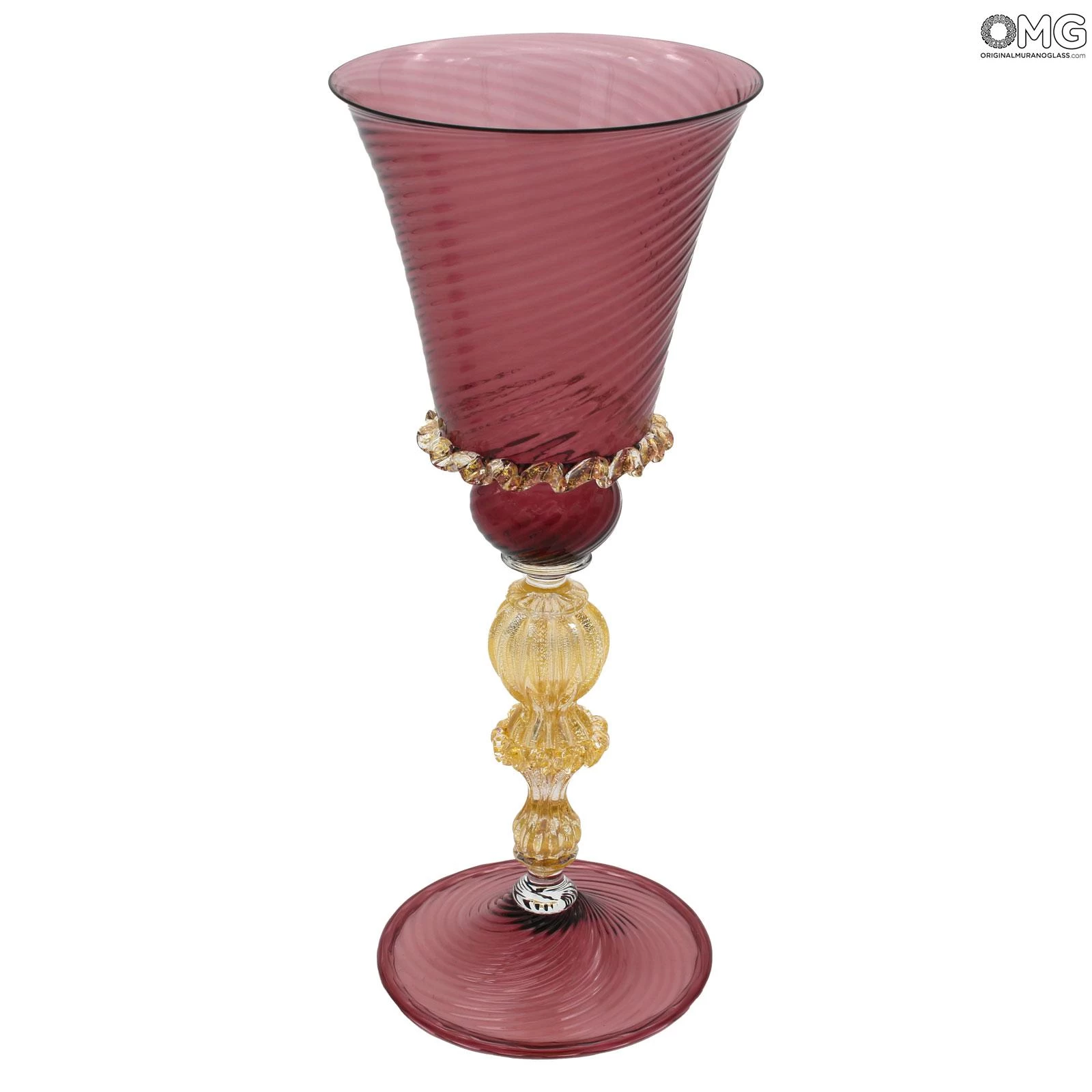 Venetian Goblet - Ruby - Original Murano Glass OMG - Image 4
