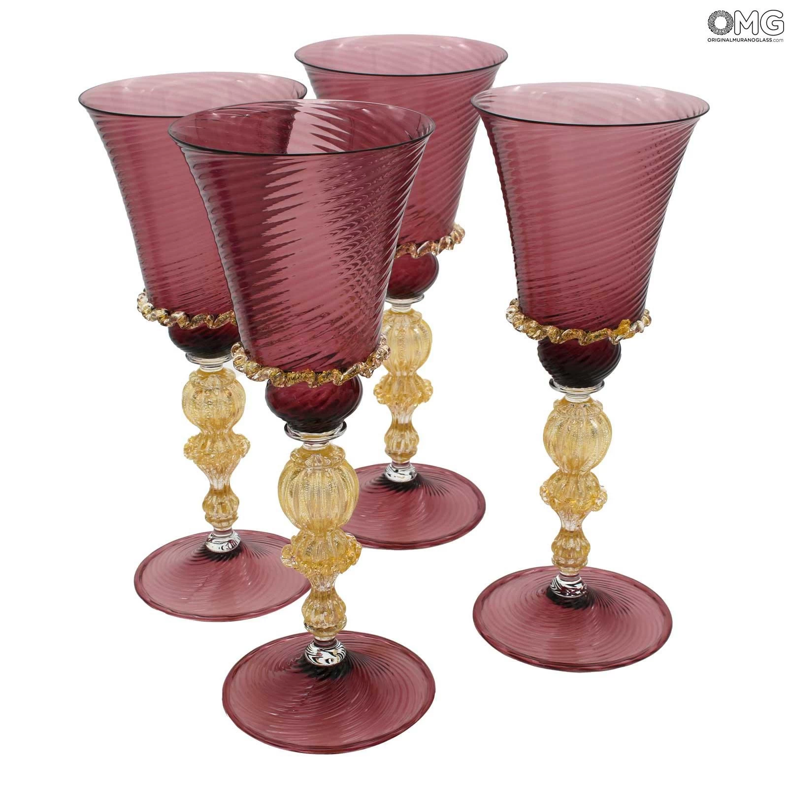 Venetian Goblet - Ruby - Original Murano Glass OMG - Image 5