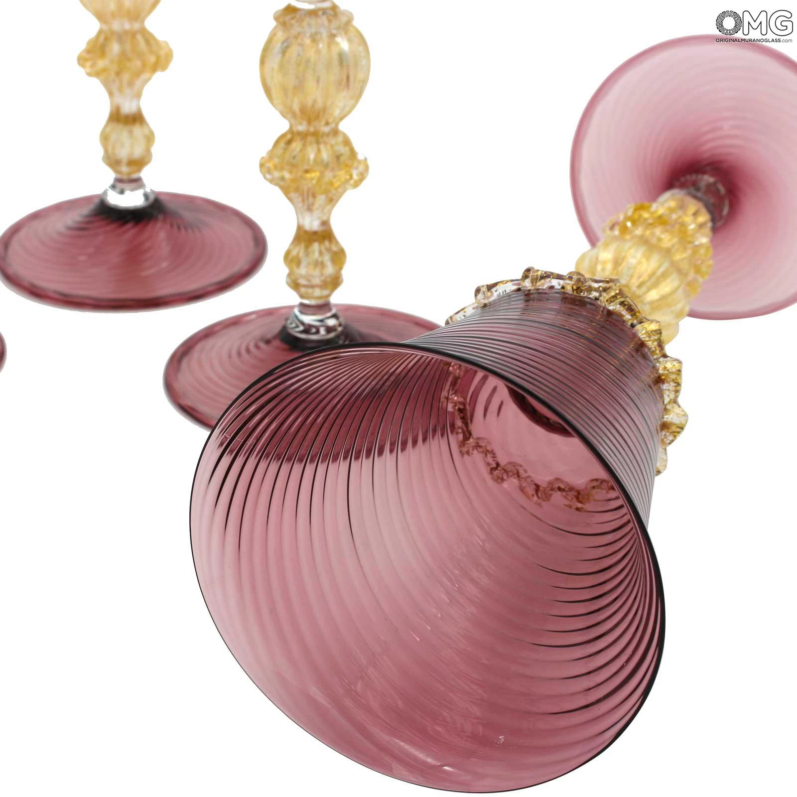 Venetian Goblet - Ruby - Original Murano Glass OMG - Image 6