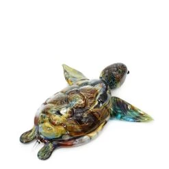 Sea Turtle - Chalcedony Glass - Original Murano Glass OMG