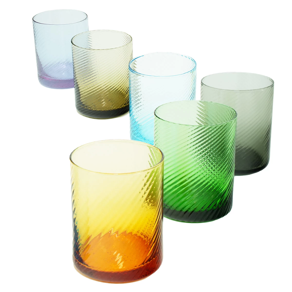 Drinking Glass Tumbler Set - Twisted - Image 8