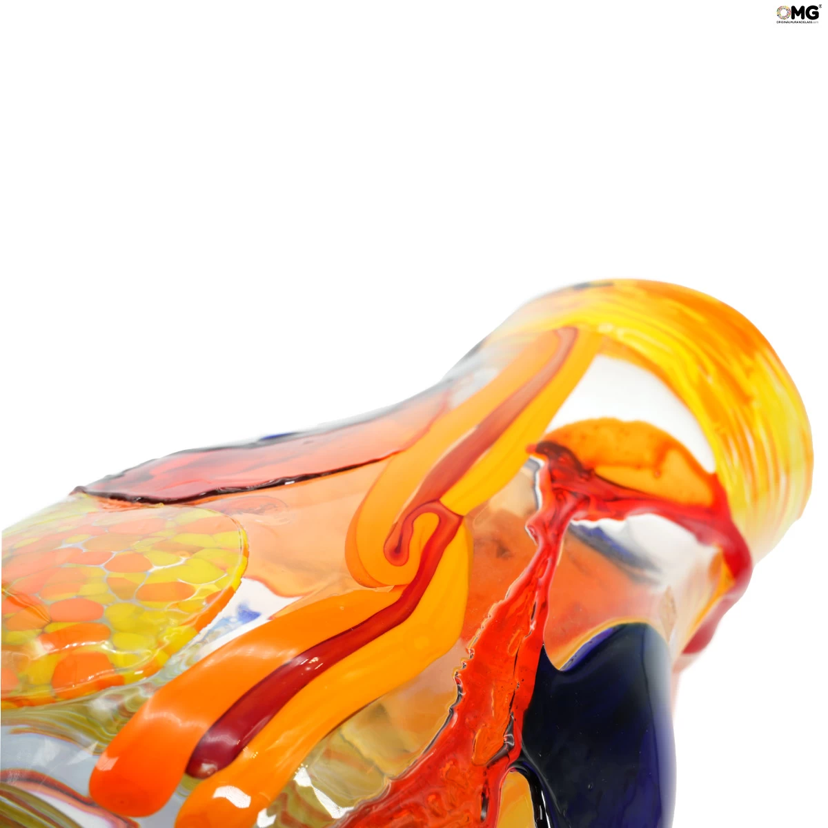 Vase Blown Roma - Arlequin - Original Murano Glass OMG - Image 7