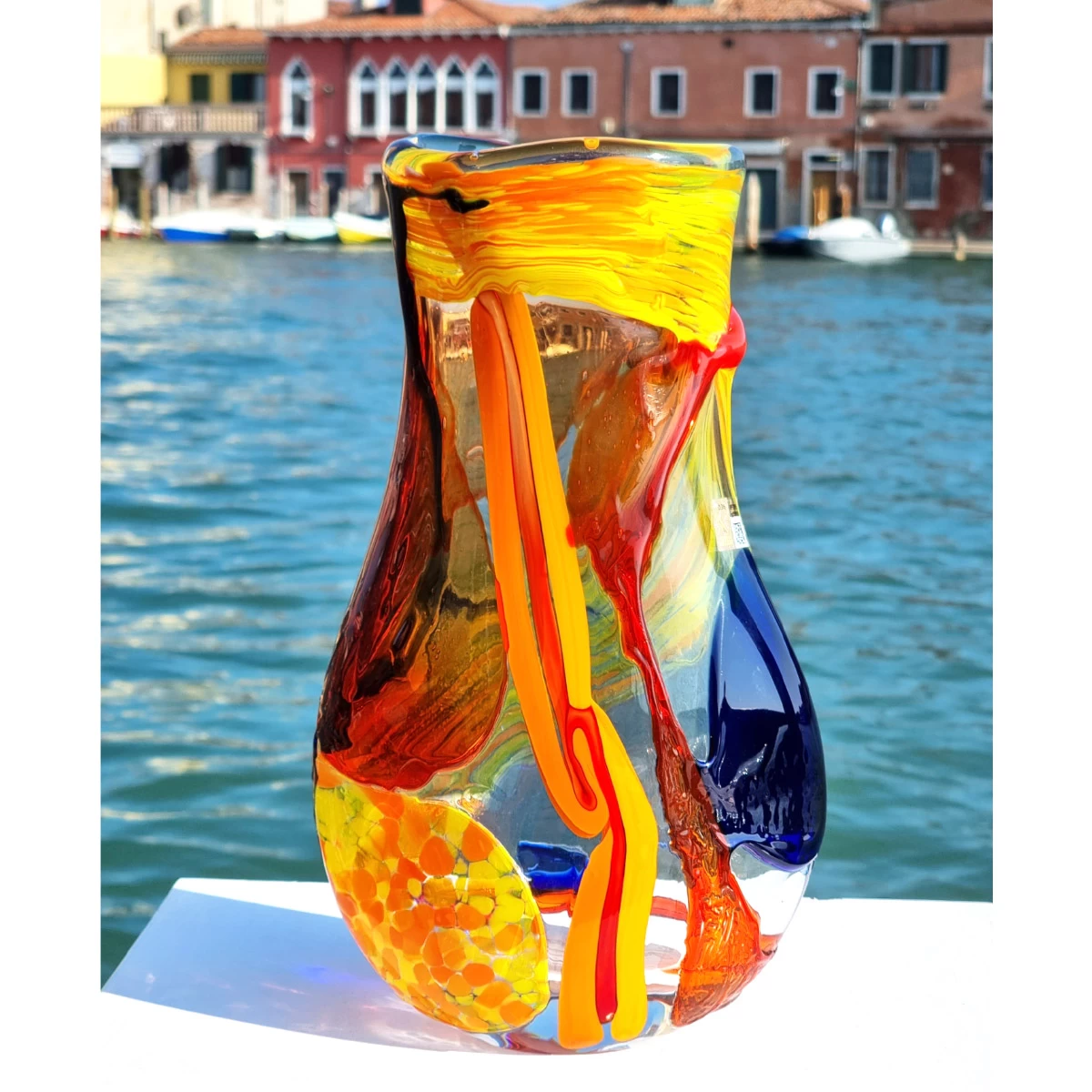 Vase Blown Roma - Arlequin - Original Murano Glass OMG - Image 2