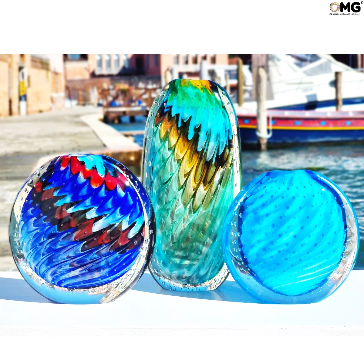 Vase Provence - Sommerso - Lagoon Color - Original Murano Glass OMG - Image 2