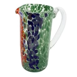 Pitcher Rainbow - Green - Original Murano Glass OMG