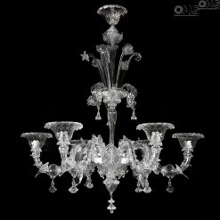 Chandelier Cimiero Cristallo - Rezzonico - Murano Glass