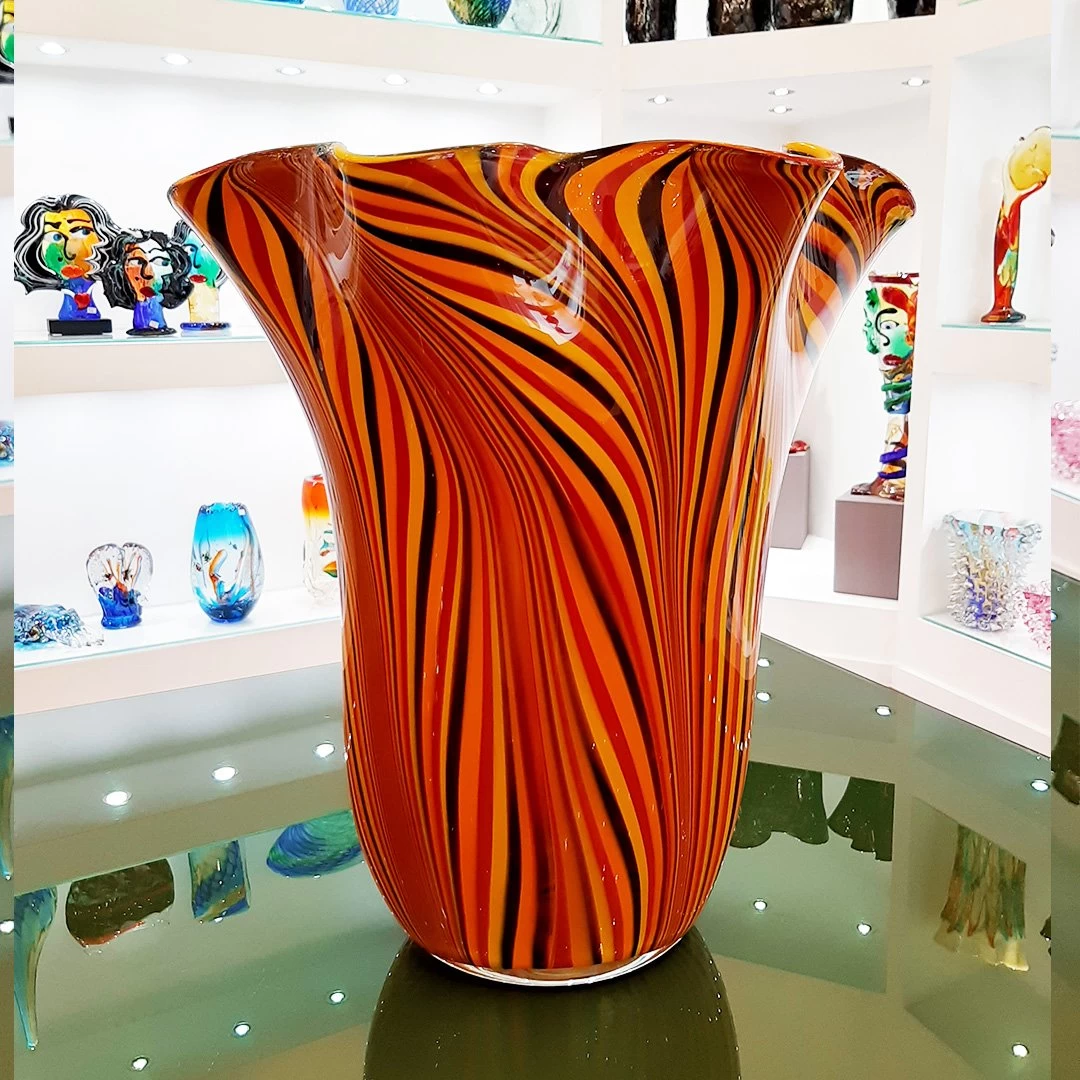 Tigre Royal Vase - Blown Vase - Original Murano Glass - Image 2