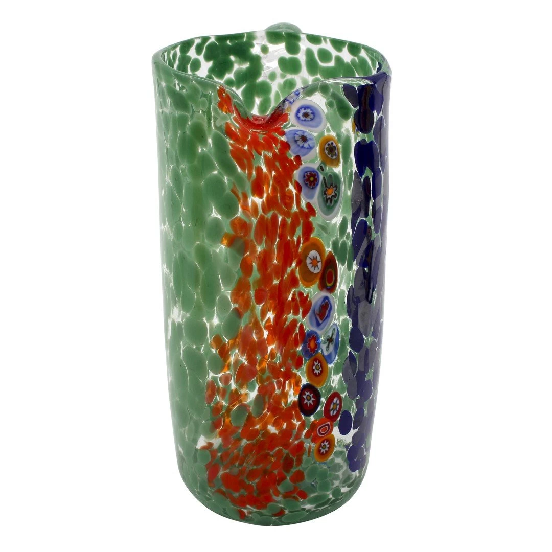 Pitcher Rainbow - Green - Original Murano Glass OMG - Image 4