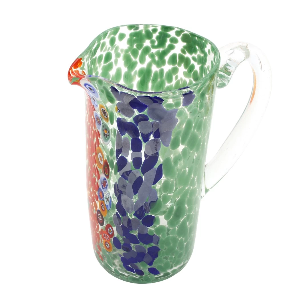 Pitcher Rainbow - Green - Original Murano Glass OMG - Image 3