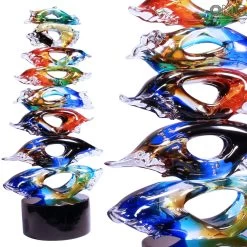 Wide Shut Eyes - Abstract - Murano Glass Sculpture